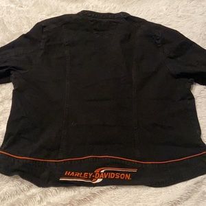 Harley Davidson Black Jean Jacket